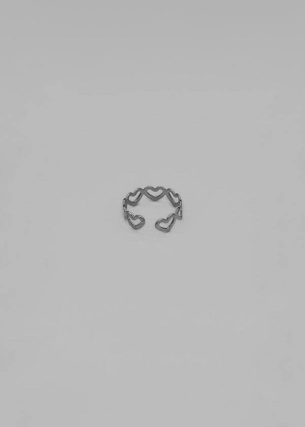 Goodfel Silver Heart Open Ring