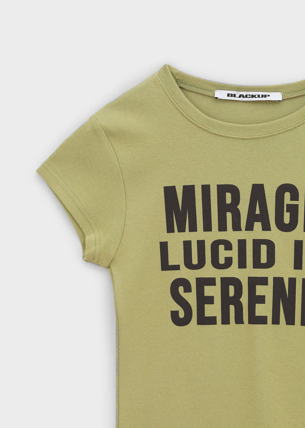 [MADE] Elsie Lettering Round-Neck Short-Sleeve T-Shirt