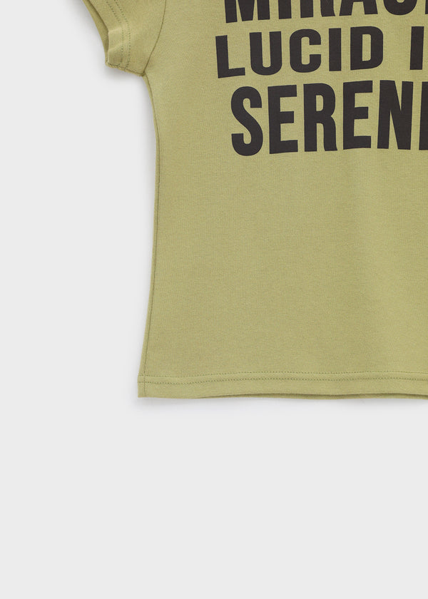 [MADE] Elsie Lettering Round-Neck Short-Sleeve T-Shirt