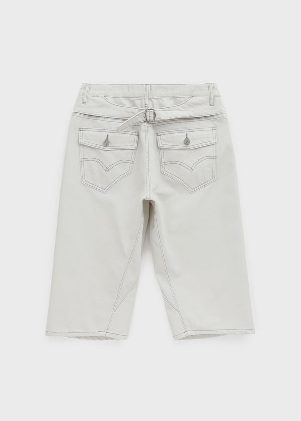 [MADE] Bromy Back-Strap Bermuda Denim Pants