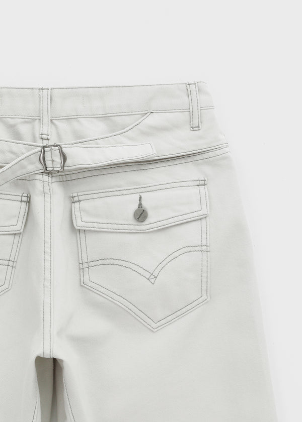 [MADE] Bromy Back-Strap Bermuda Denim Pants