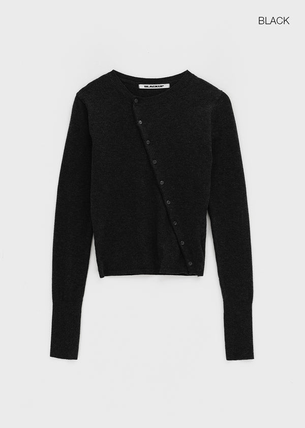 [MADE] Pochiming Diagonal Knit Cardigan