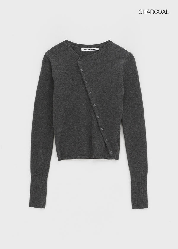 [MADE] Pochiming Diagonal Knit Cardigan