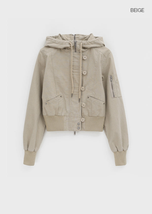 [MADE] Zenzu Cotton Washed Hood Jumper