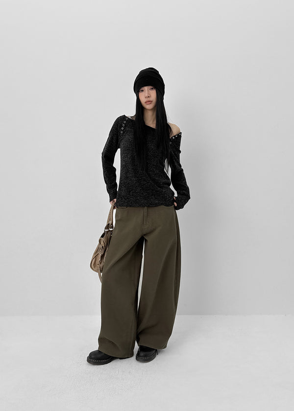 [MADE] Sold Low-waist Balloon Cotton Pants