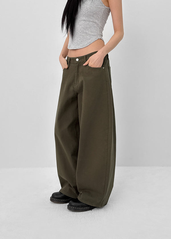 [MADE] Sold Low-waist Balloon Cotton Pants