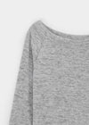 [MADE] Kenneck Knit Button Off-shoulder Long Sleeve T-shirt