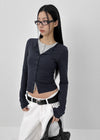 [MADE] Kerti Button Layered Cardigan