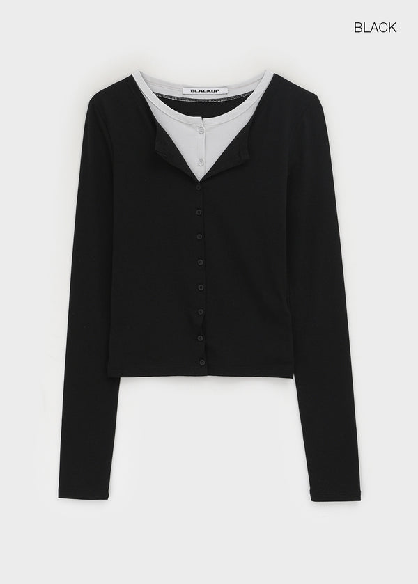 [MADE] Kerti Button Layered Cardigan