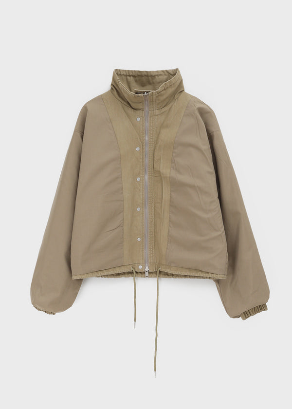 [MADE] Girliven Herringbone High-Neck Jumper