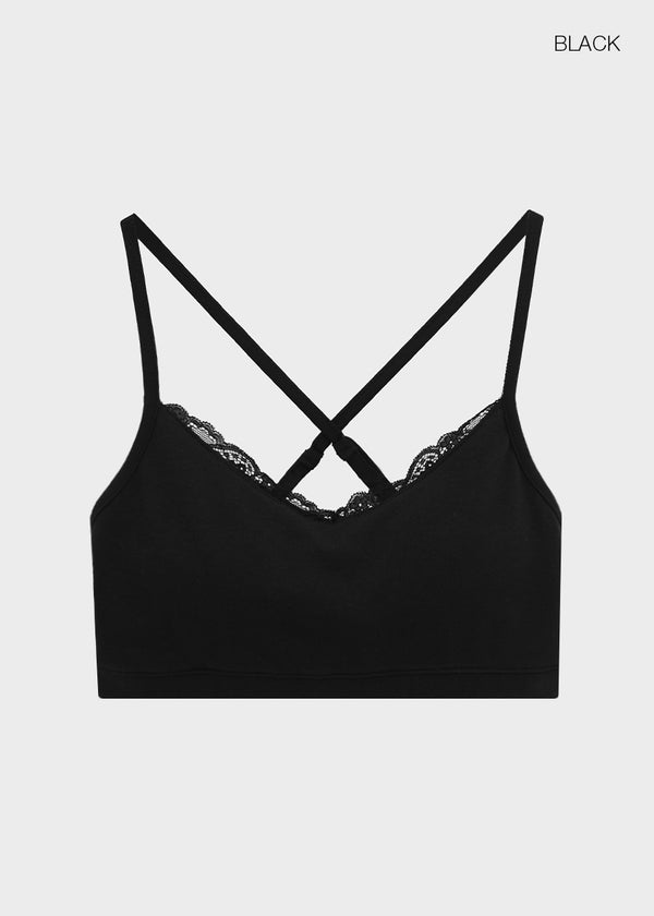 [MADE] Rooty Lace Bralette (Built-in Cap)