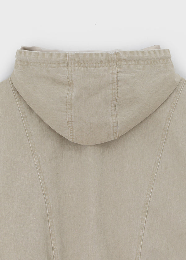 [MADE] Kipiko Cotton Unbalanced Hooded Jumper