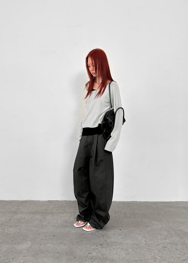 Moët Pintuck Balloon Wide Cotton Pants