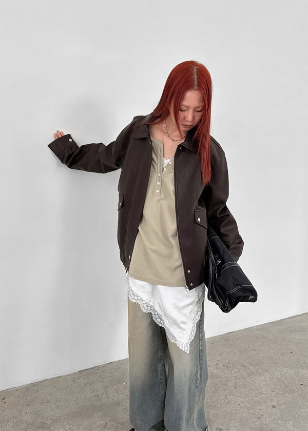 Robtin Satin Slip Lace Layered Midi Dress