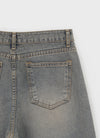 Ropels Washed Wide Denim Pants