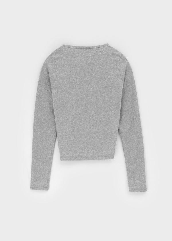 Shetah Snap Button Long Sleeve Tee