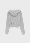 Tiffhu Off-shoulder Hooded Long Sleeve T-shirt
