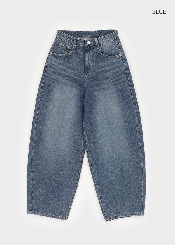 Shommi Wide Balloon Denim Pants