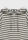 [MADE] Tiruver Stripe Knit Hooded Zip-up