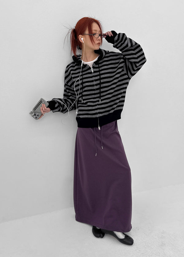 Rnv Banding Maxi Long Skirt