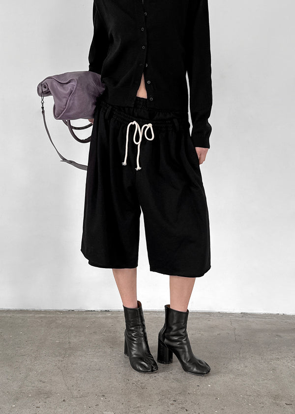 Tnancy Double Belt Cutout Bermuda Pants