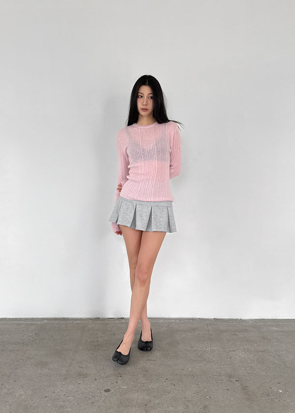 Talp Low-waist Pleated Skirt Pants