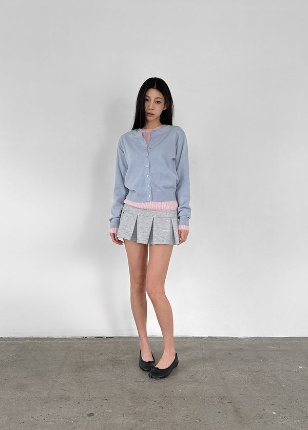 Talp Low-waist Pleated Skirt Pants