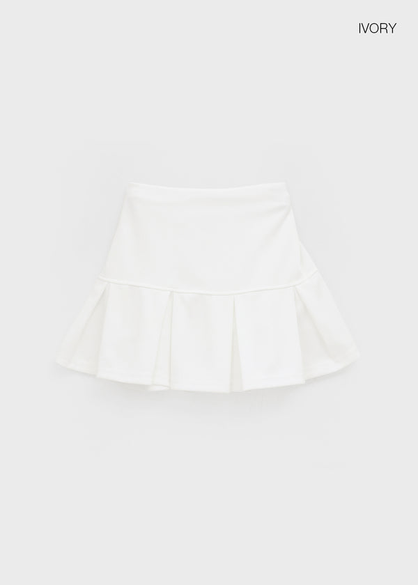 Talp Low-waist Pleated Skirt Pants