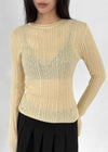 Contem Ribbed Round Wool Knit