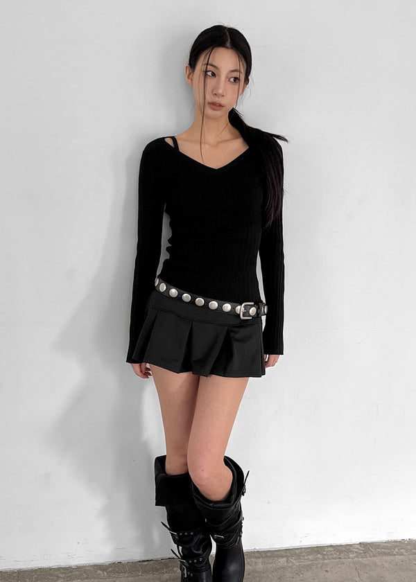 [MADE] Dearly V-Neck Ribbed Knit