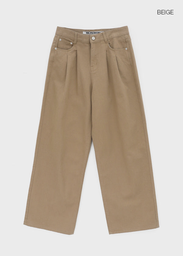 [MADE] Miu Two-Tuck Wide Cotton Pants