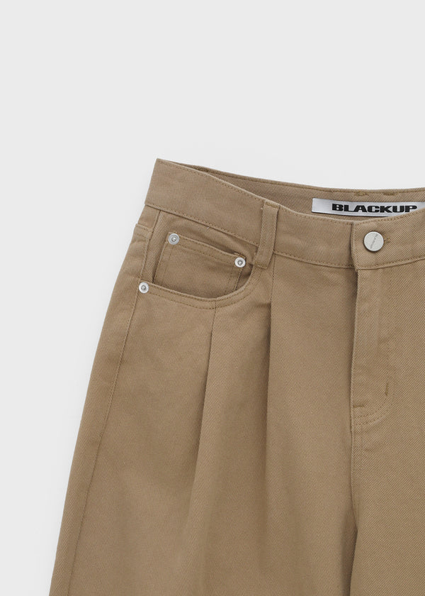 [MADE] Miu Two-Tuck Wide Cotton Pants