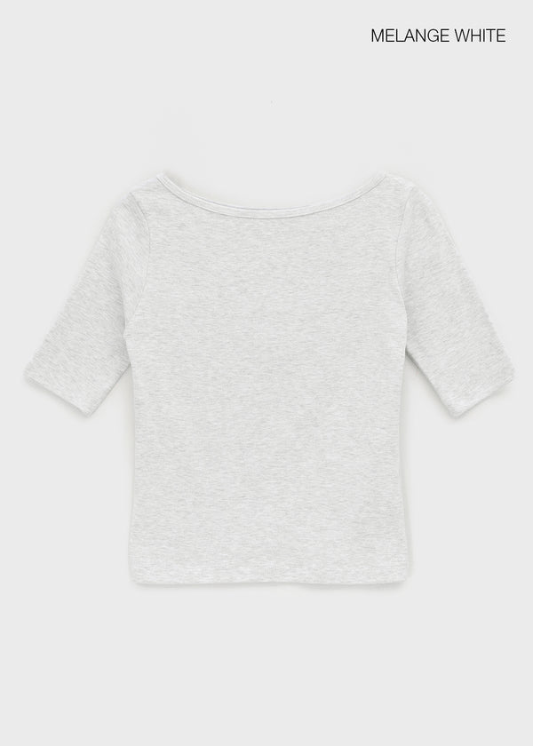 [MADE] Senko Boat Neck Half Sleeve Tee