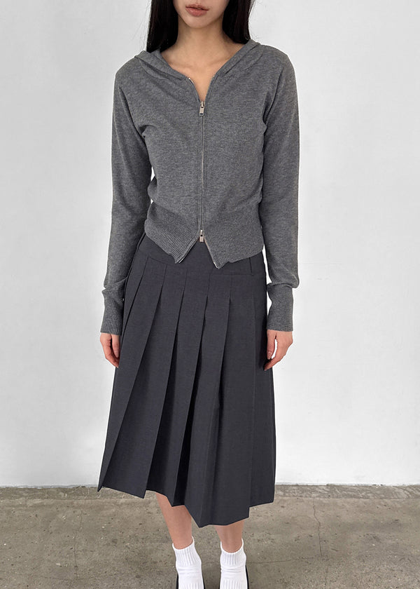 [MADE] Budri Hooded Knit Zip-Up