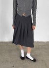 [MADE] Pretzel Pleated Midi Skirt