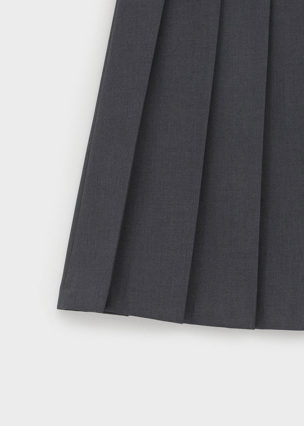 [MADE] Pretzel Pleated Midi Skirt