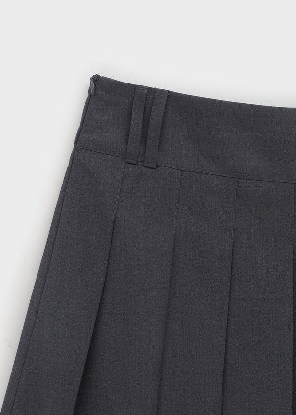 [MADE] Pretzel Pleated Midi Skirt