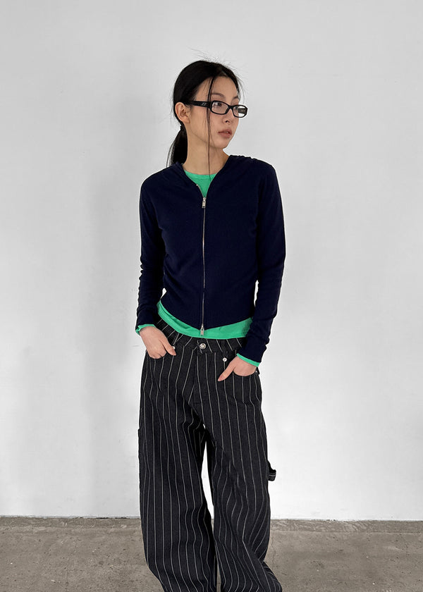 [MADE] Budri Hooded Knit Zip-Up