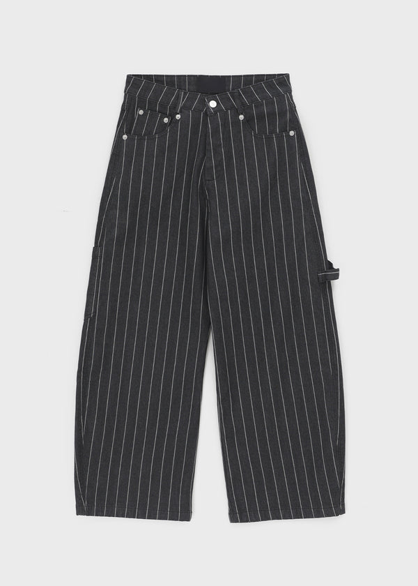 Jinol Bijo Striped Wide Denim Pants