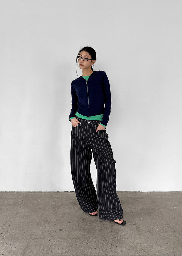 Polite Round Tencel Long Sleeve T-shirt