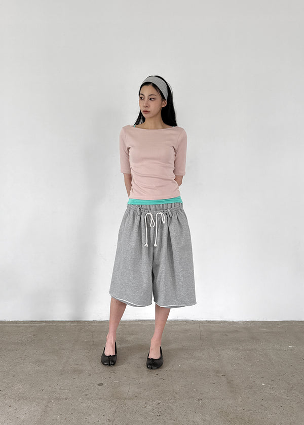 [MADE] Senko Boat Neck Half Sleeve Tee