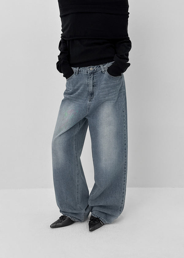 Totom Washed Wide Denim Pants