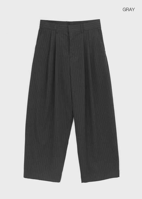 (UNISEX) Pedito Stripe Wide Slacks