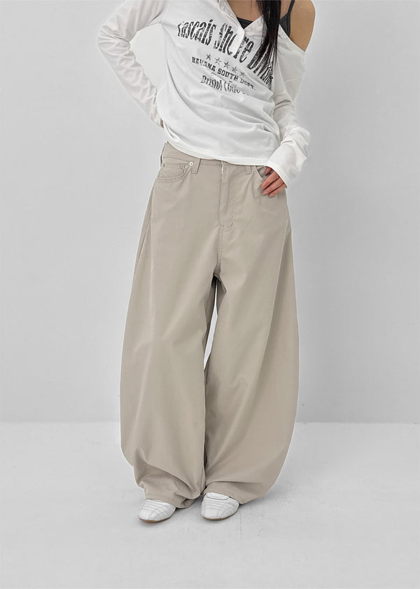 Steelo Stud Balloon Wide Pants