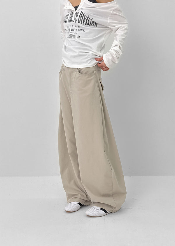 Steelo Stud Balloon Wide Pants