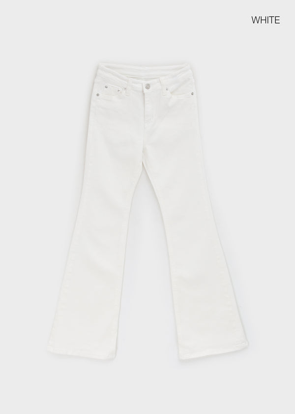Lyrit Back Pocket Bootcut Cotton Pants