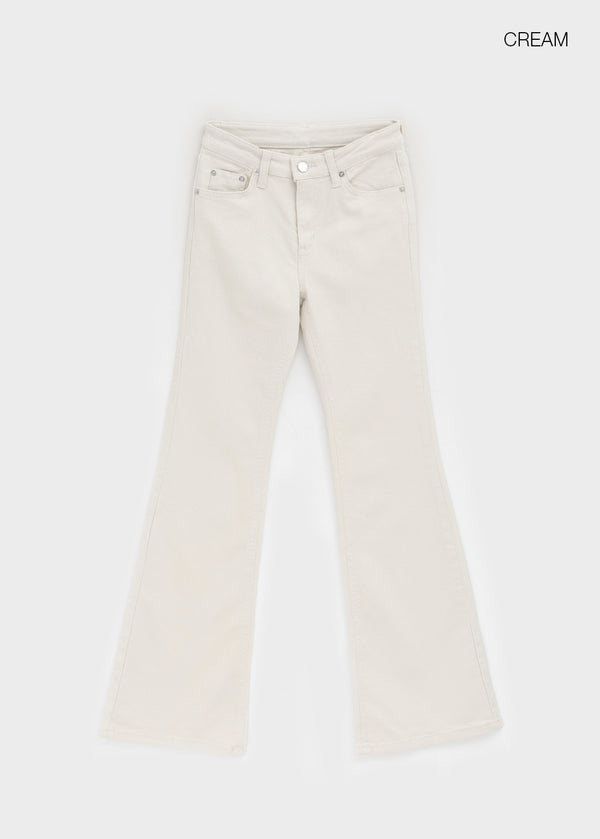Lyrit Back Pocket Bootcut Cotton Pants