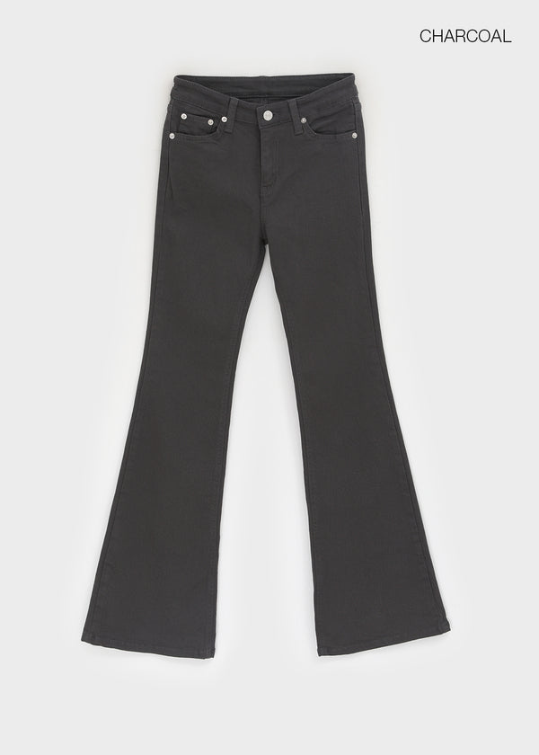 Lyrit Back Pocket Bootcut Cotton Pants