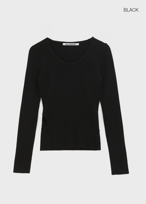 [MADE] Robenin Ribbed Slit Knit