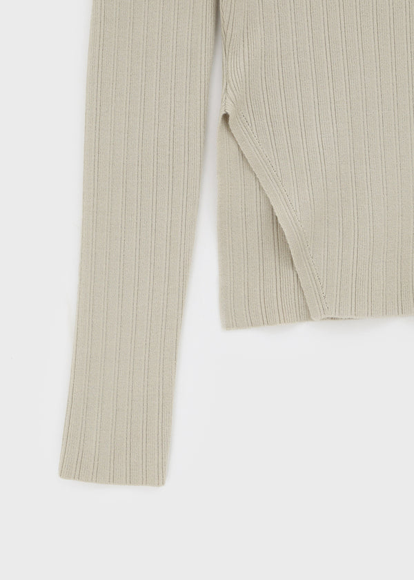 [MADE] Robenin Ribbed Slit Knit